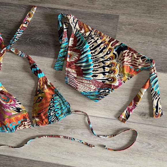 Colorful Patterned Bikini Set - Picture 3 of 3